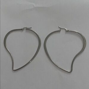 Elegant Silver Hoop Earrings